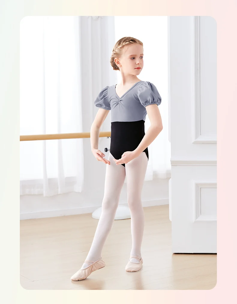 new children cute puff sleeve ballet