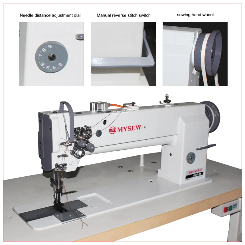 MRS4420U Industrial Arm Leather Sewing Machine - 3000 Sti/min