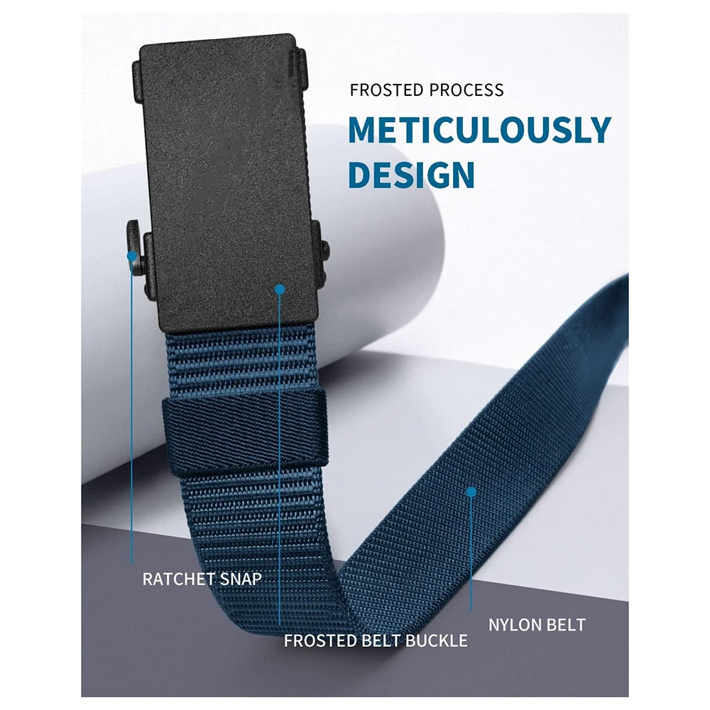 High Quality Ratchet Tactical Belts for Men Nylon Web Men Casual Belt for Jeans Pants Adjustable Belt with Slide Buckle