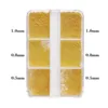 6-Slot Mini Steel Balls #Gold (0.5-0.8-1.0mm)