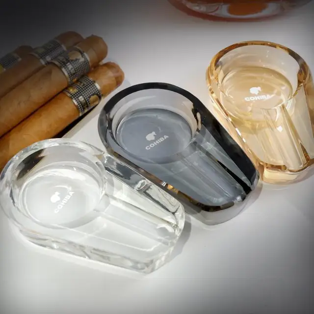 Stylish Crystal Portable Cigar Ashtray Creative Fashion Cuban Cigar Windproof Holder-Other Crystal Crafts
