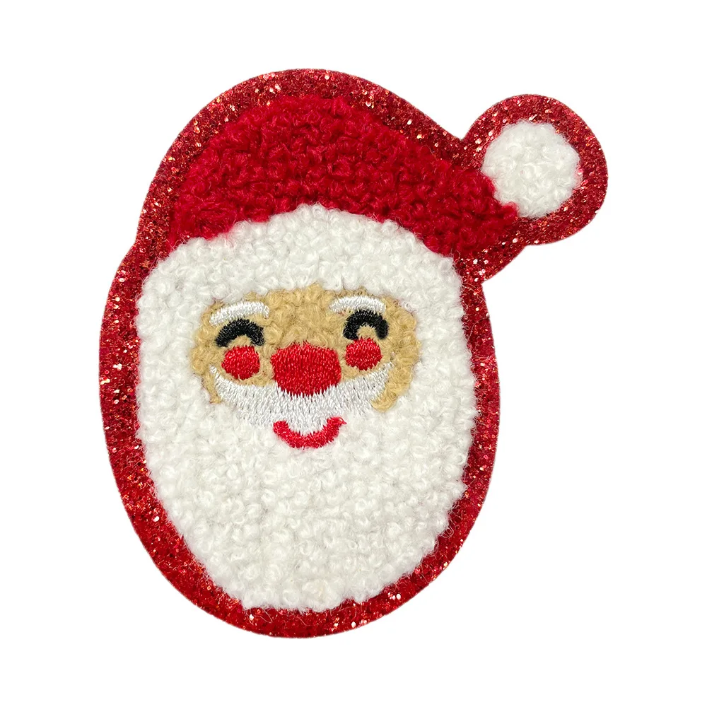 Рождественская вышивка аппликация на липучке платье украшение тема носки с вышивкой лося полотенце