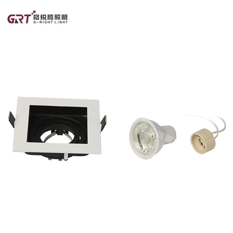 Недорогие настраиваемые держатели света 3 Вт 9 12 16 алюминиевые встраиваемые квадратные светодиодные потолочные светильники