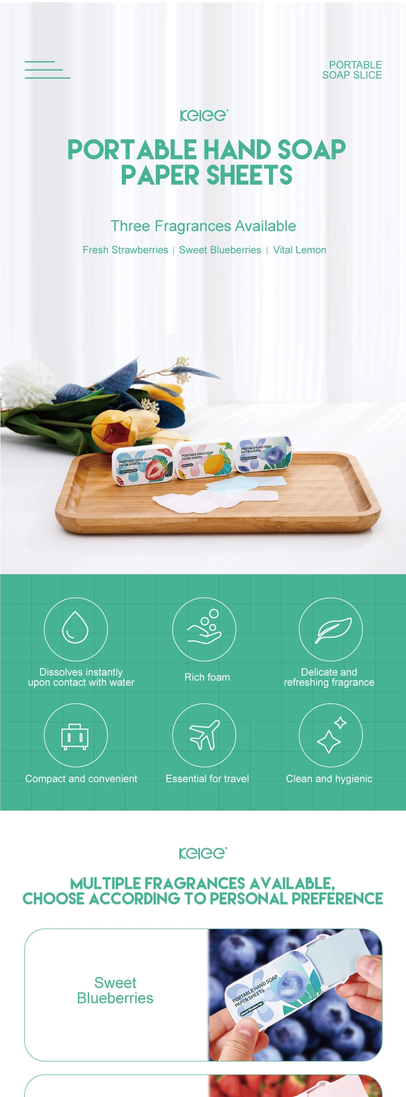 Customized High Quality Hand Soap Sheet One Sheet All Clean Disposable