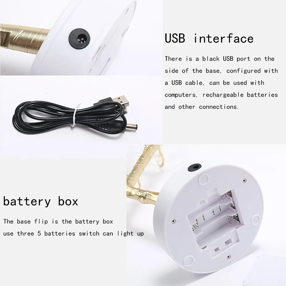 36 LED Pearl Tree Light USB and Battery Touch Switch Tabletop Artificial Bonsai Mini Tree Light Home Decor Shimmer Tree Lamp