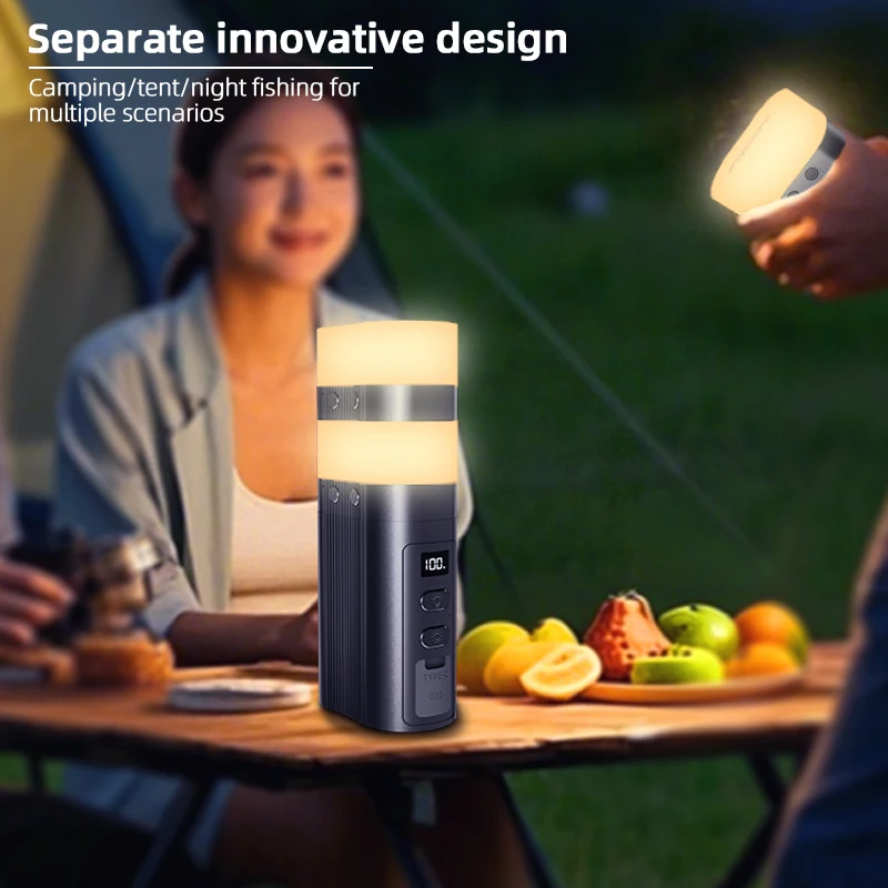 Portable Rechargeable LED Tent Lamp Multifunctional USB Emergency Camping Lantern ROHS Certified Gardens Lights