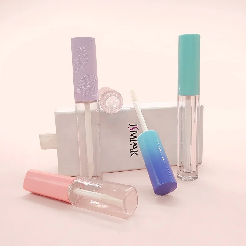 Custom Logo 2ml 4ml 6ml 10ml Mini Empty Big Brush Lip Tint Bottle Lip Gloss Containers Lipgloss Tubes and Packaging