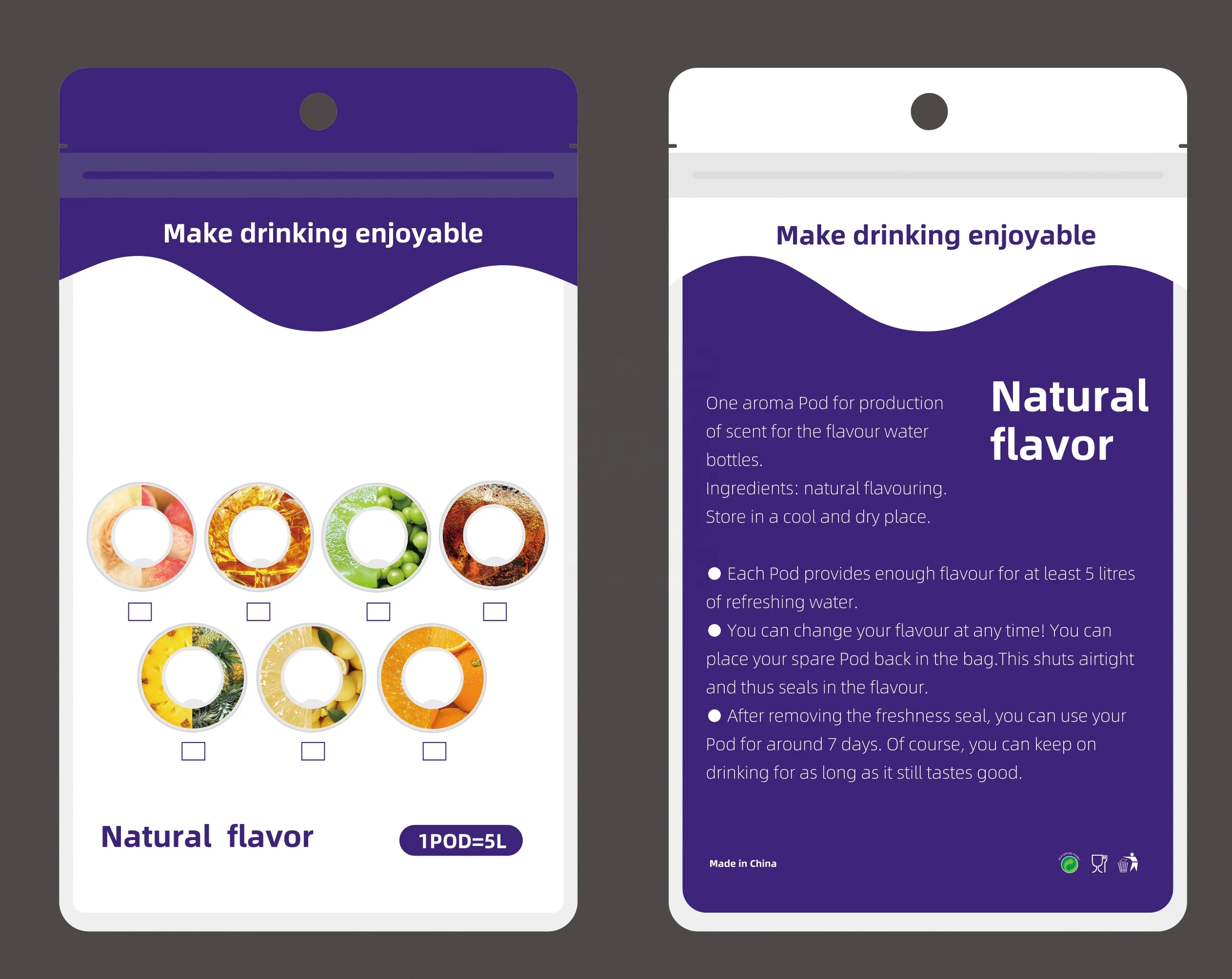 Rts Drink Smell Airup Scented Air Smaken Up Scent Ups Case Water Bottle