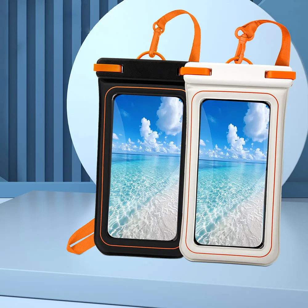 product laudtec waterproof phone pouch universal bag ipx8 floating case for swimming diving protective cover customized logo sjk1070-7