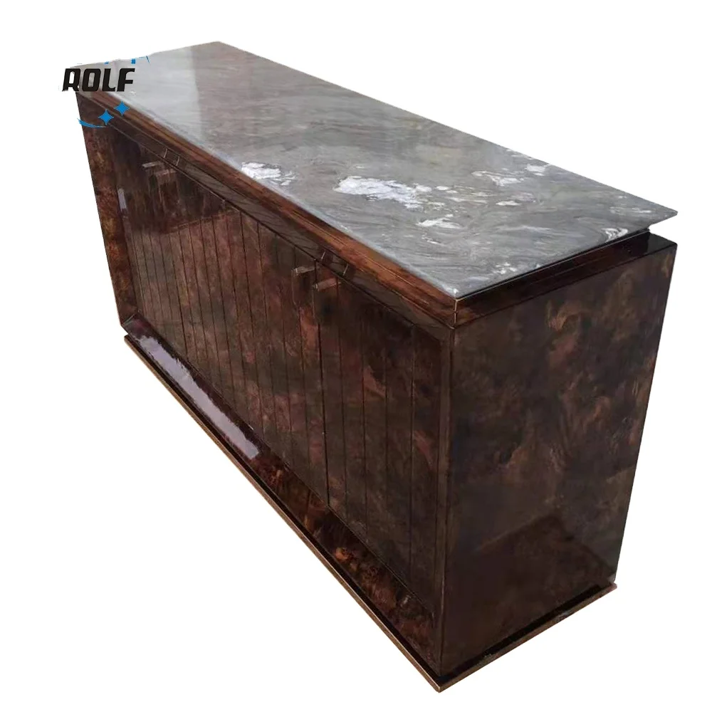 Новый Мраморный Топ современный шведский стол деревянный серверный