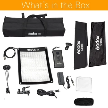 GODOX FL60/FL100/FL150S/FL150R Light Flexible LED Video Light Rollable Cloth Lamp with Grid Softbox Remote Control  APP detail image