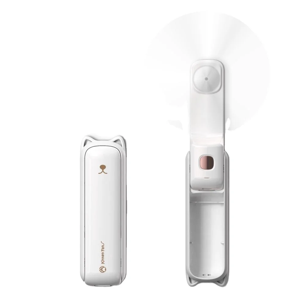 New USB Plastic Mini Handheld Fan with 3-in-1 Folding Design