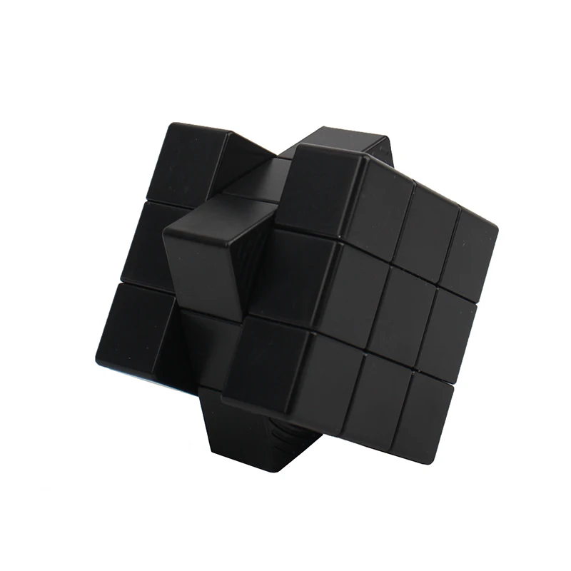 Wholesale Cheap Toy Client Own OEM Printing ABS Plastic 5.7cm Blank Custom Square Magic Cube Black Cube for Advertising