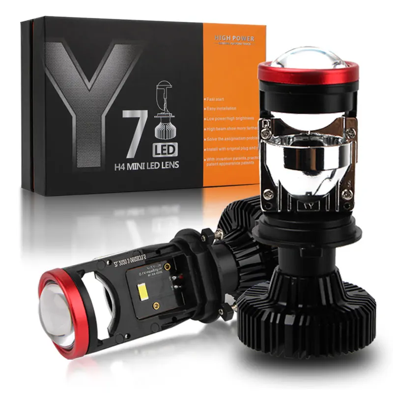 Y6 led h4 mini led lens