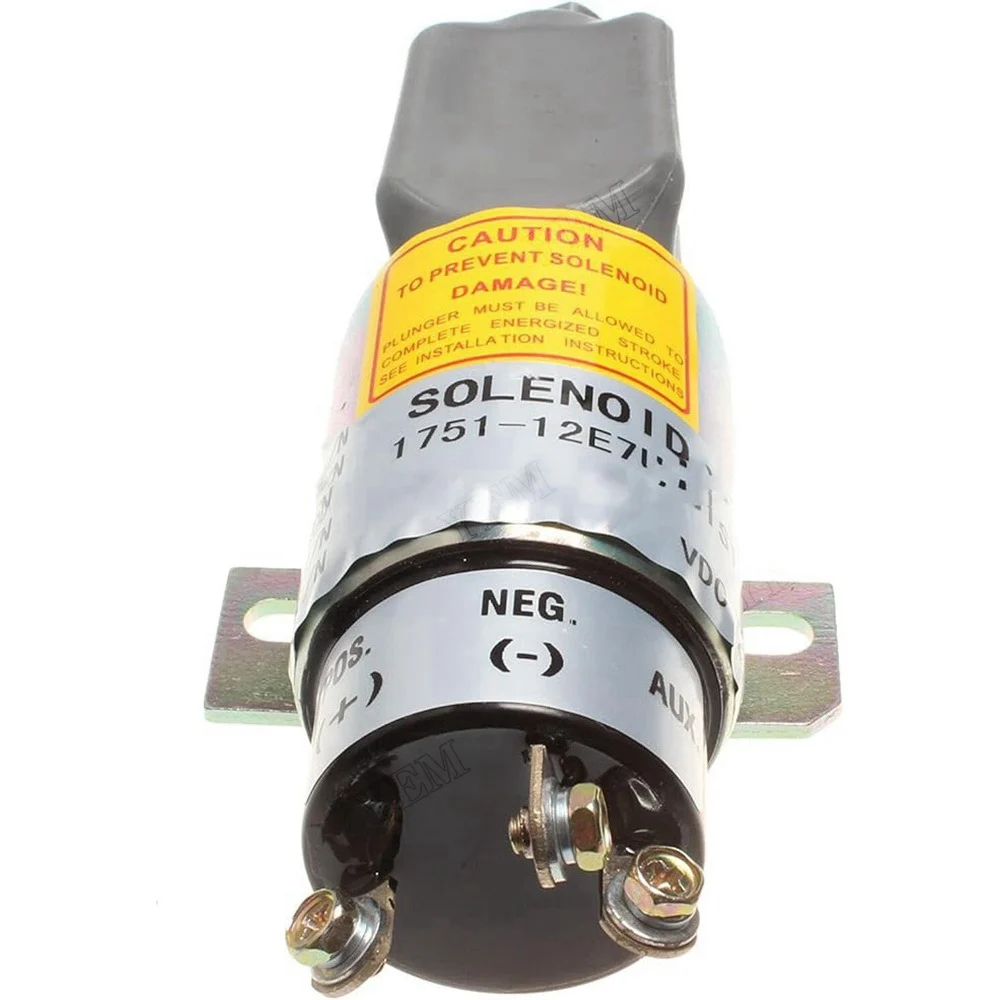 3 Terminal 12V Stop Solenoid 1751-12E7U1B1S1A 1700-2507 for Woodward
