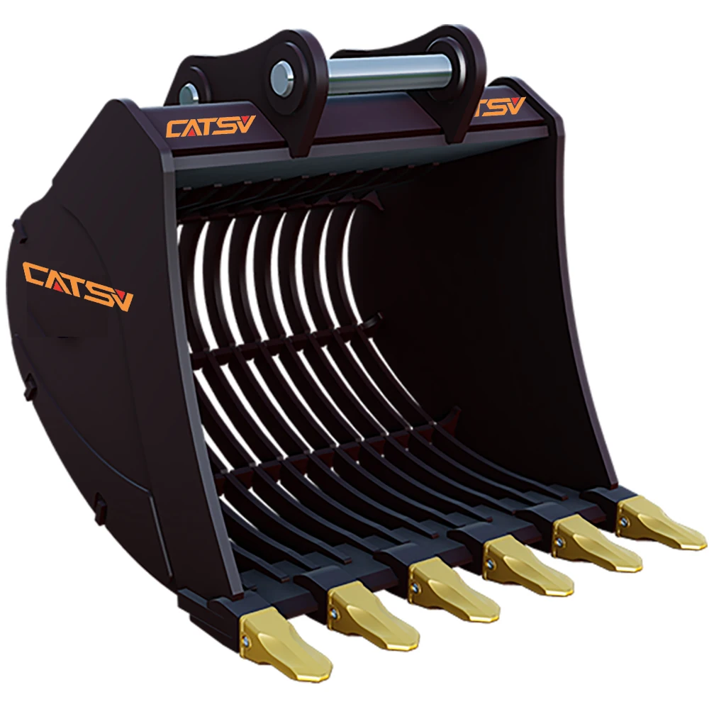 CATSU Multi Functional Excavator Attachment Grading Bucket