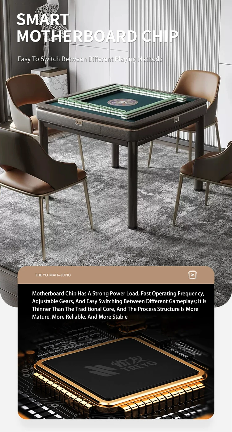 New Arrival Automatic Mahjong Table 40mm Luxury Mahjong Set Buy