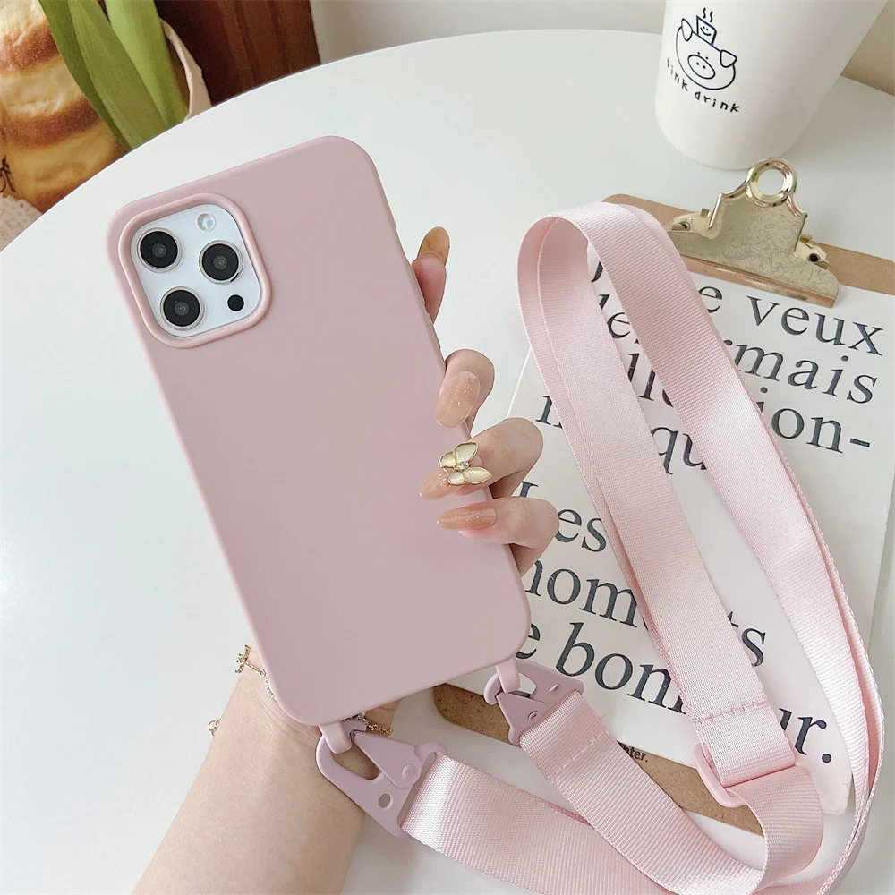 Fashionable Crossbody Phone Case With Adjustable Strap For Iphone_voghion.com