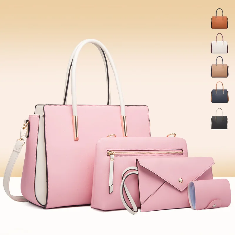 Best Selling Pu Leather 4 Pcs Women Handbag Set - Buy Shoes And ...