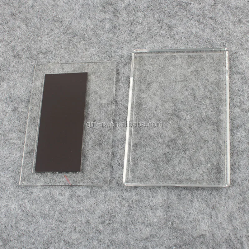 Transparent Diy Acrylic Fridge Magnet Photoframe Blank - Buy Acrylic ...