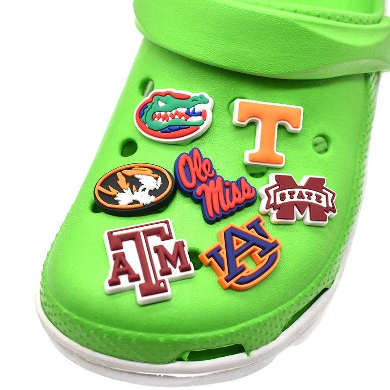 Wholesale Wholesale College Logo croc charm Shoe Charms HBCU college croc  Charms PVC From m.