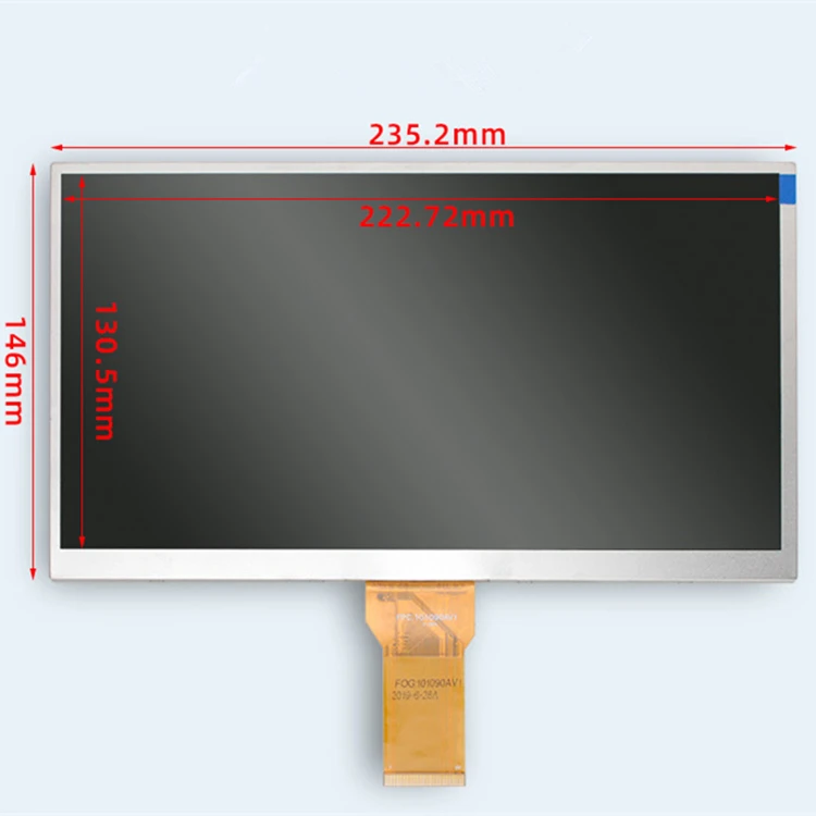 Original Factory 10 Inch RGB tft Lcd Screen LVDS 40pins 1024x600 Hd Display Module
