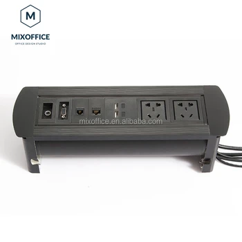 Table mount multimedia automation Table Top Electric Socket Box For Luxury Furniture