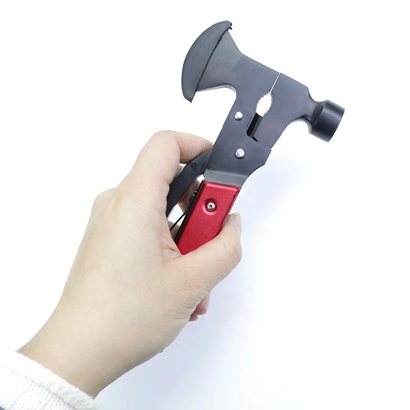 Маленький Мощный мини-молоток мультиинструмент топор из нержавеющей стали нож и пила с нейлоновым корпусом уличный инструмент для аварийного