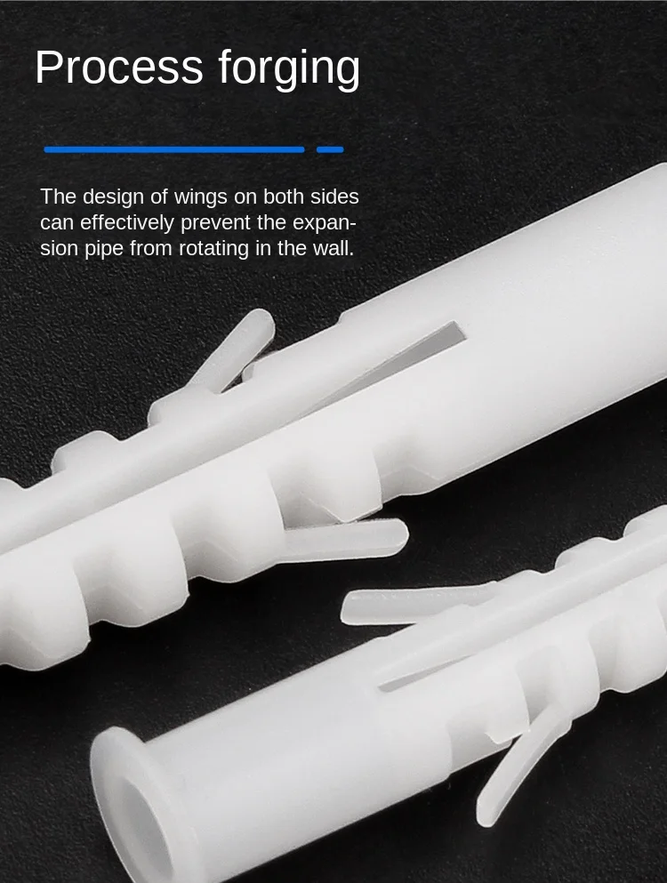 M12 Plastic Fishy Anchor Pe Wall Plug Expansion Nail Assorted Wall