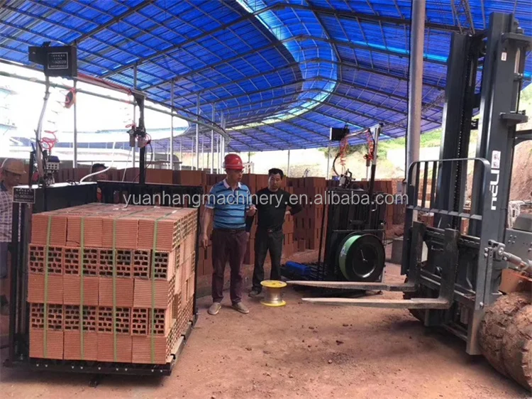 Automatic Pallet Strapping Machine Brick Wrapping Machine Palletizer Pallet Stretch Strapping Machine