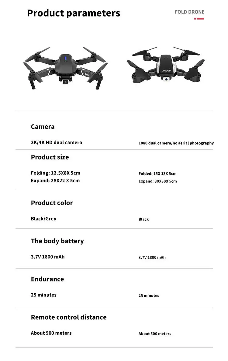 Fct E88 Cheap Price Outdoor Game Vr Dual Camera Drones Rechargeable