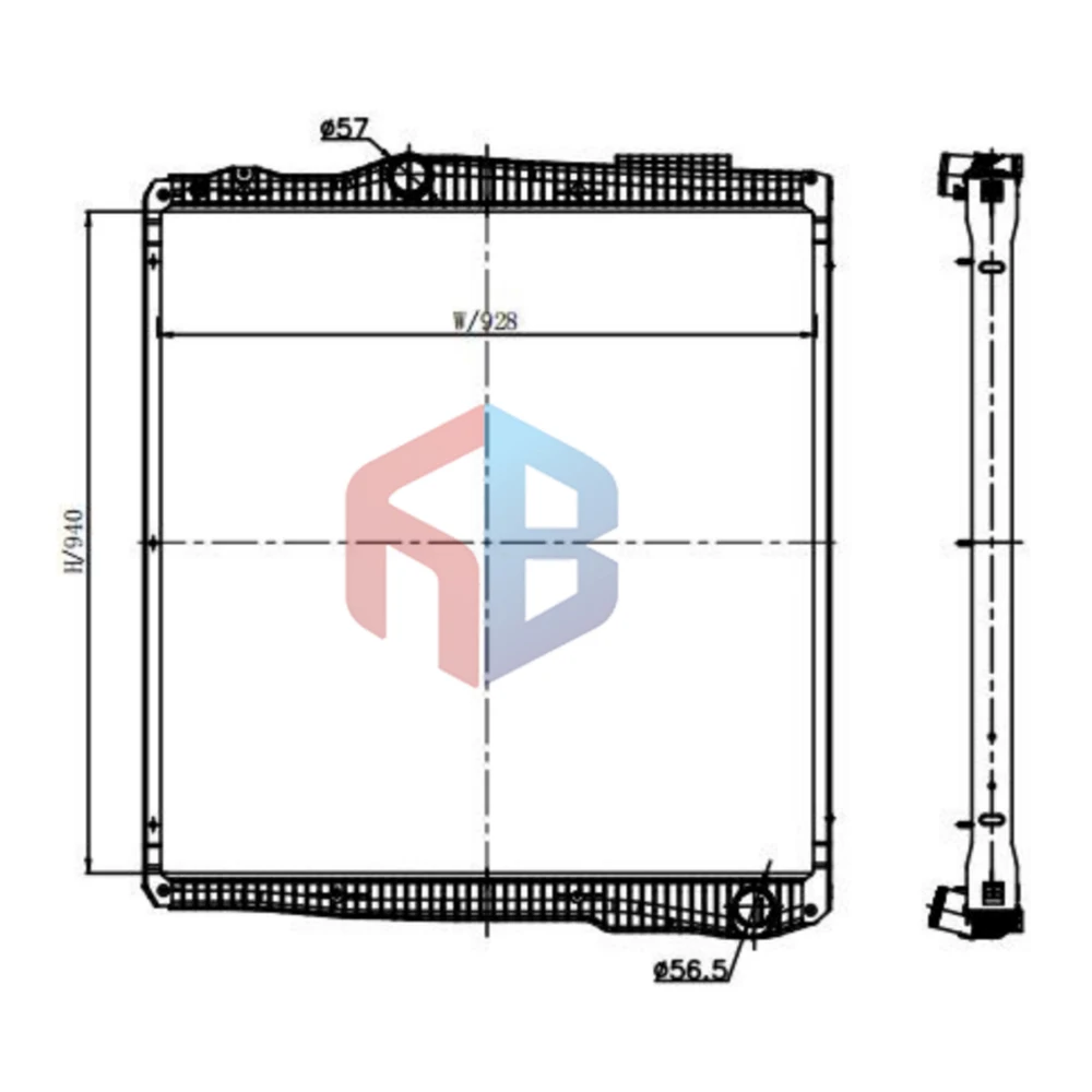 OEM 1855518 - High Quality Aluminum Brazing Radiator for Scania
