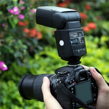 Godox Camera Flash Lights TT520II Built-In 433MHz Wireless Signal, Suitable for Can** Nik** Pentax So** Fuji Olympus SLR Camera detail image