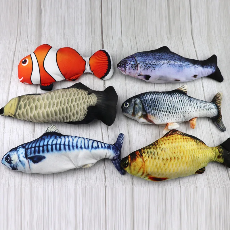 Cat Interactive Toy - USB Electric Moving Fish Catnip