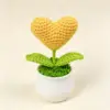 Yellow heart shaped small pot plant