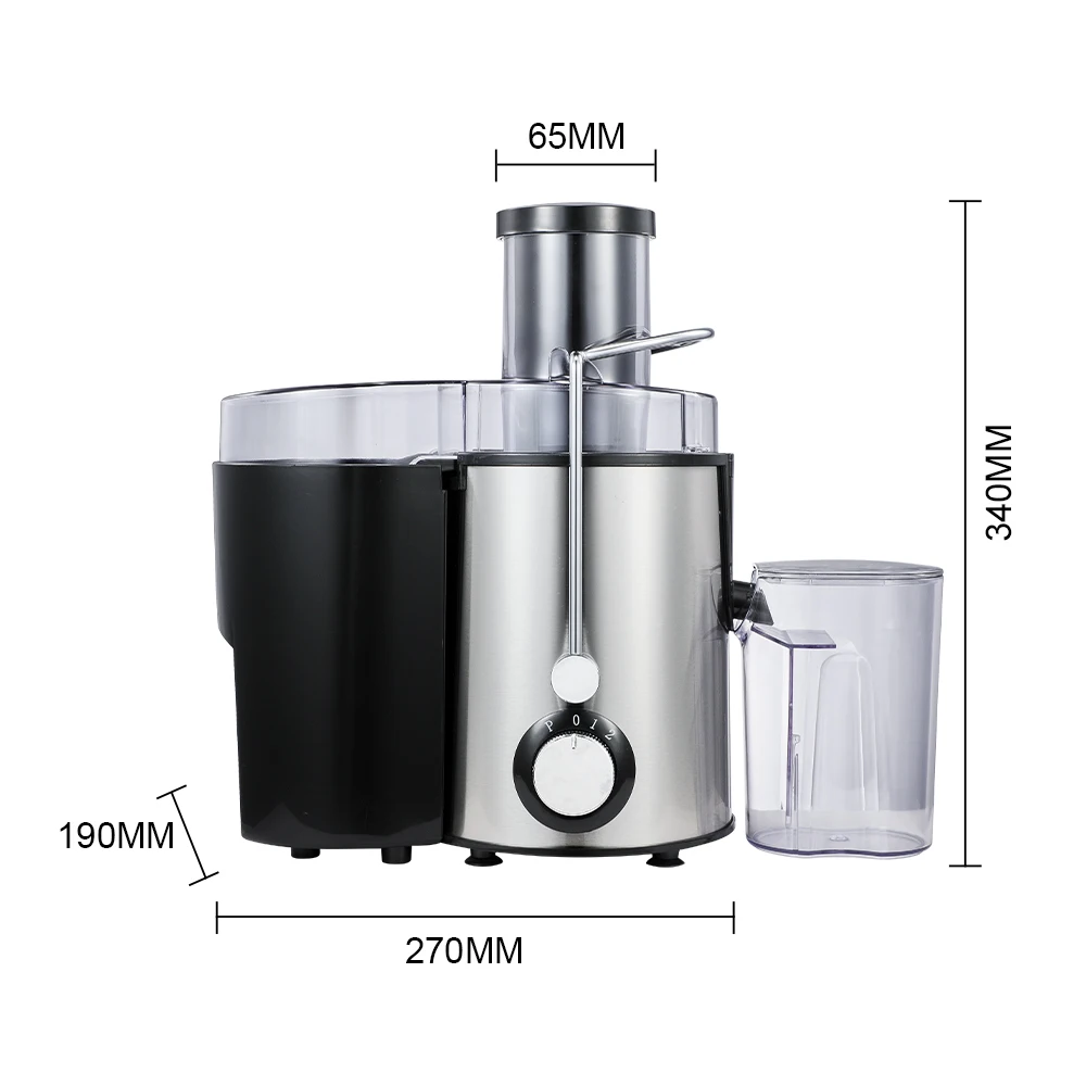 Portable Centrifugal Juicer Extractor Dual Speeds Juicer for Home Kitchen Easy Juicing