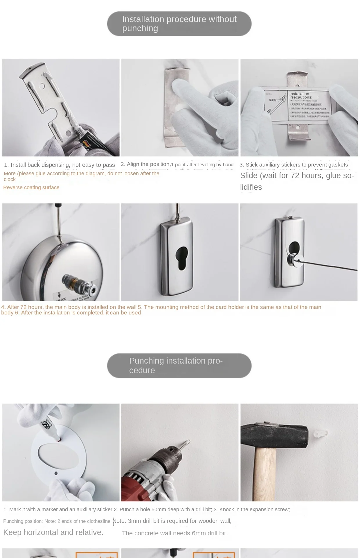 Indoor Clothes Stainless Steel Clothesline Recycle Drying Rope Washing