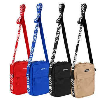 Low MOQ High Quality Custom Sport Fashion Style mini shoulder Crossbody bags for Men custom messenger Bag