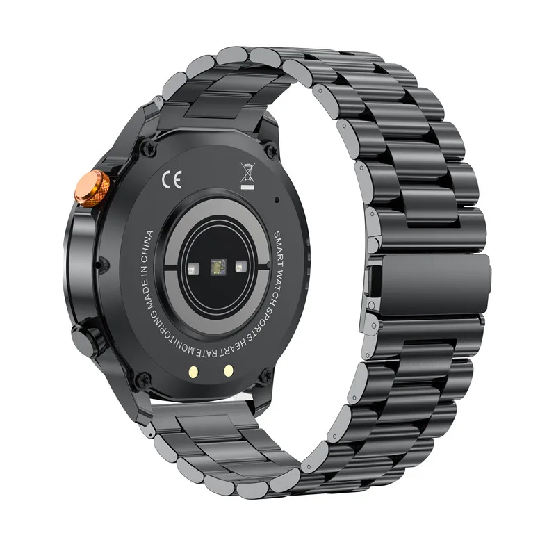 Maxtop OEM Custom AMOLED Big Screen Fashion Rugged Sport Fitness Inteligente Steel Smart Watch Waterproof Men Sports Smartwatch