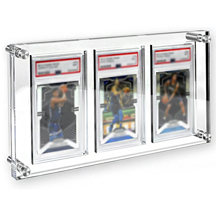 Custom Rectangle Clear Acrylic Playing Card Holder With Slot Acrylic