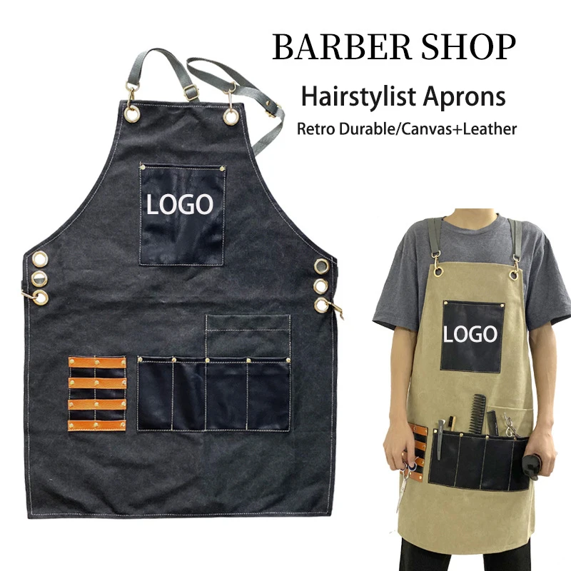 Professional Barber uniform, barber cape & apron, barber uniform apron  barber 
