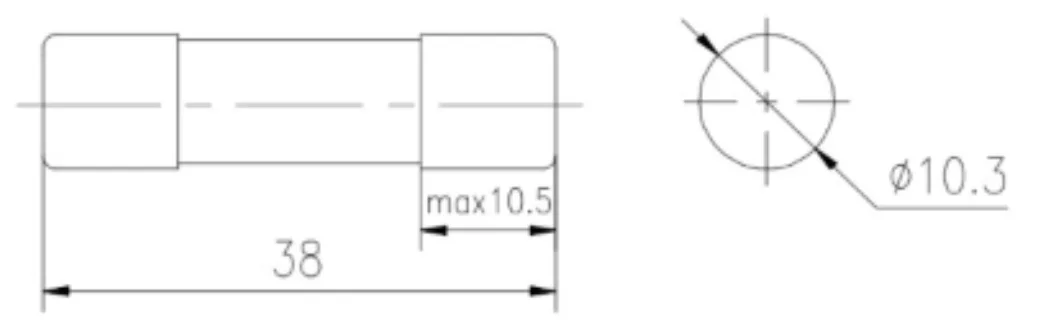 10X38 500V 690V 1000V 1500V 1A 2A 4A 6A 8A 10A 12A 16A 20A 25A 32A 50kA 100kA 10X38mm AC or DC Solar PV Cylindrical Fuse with CE