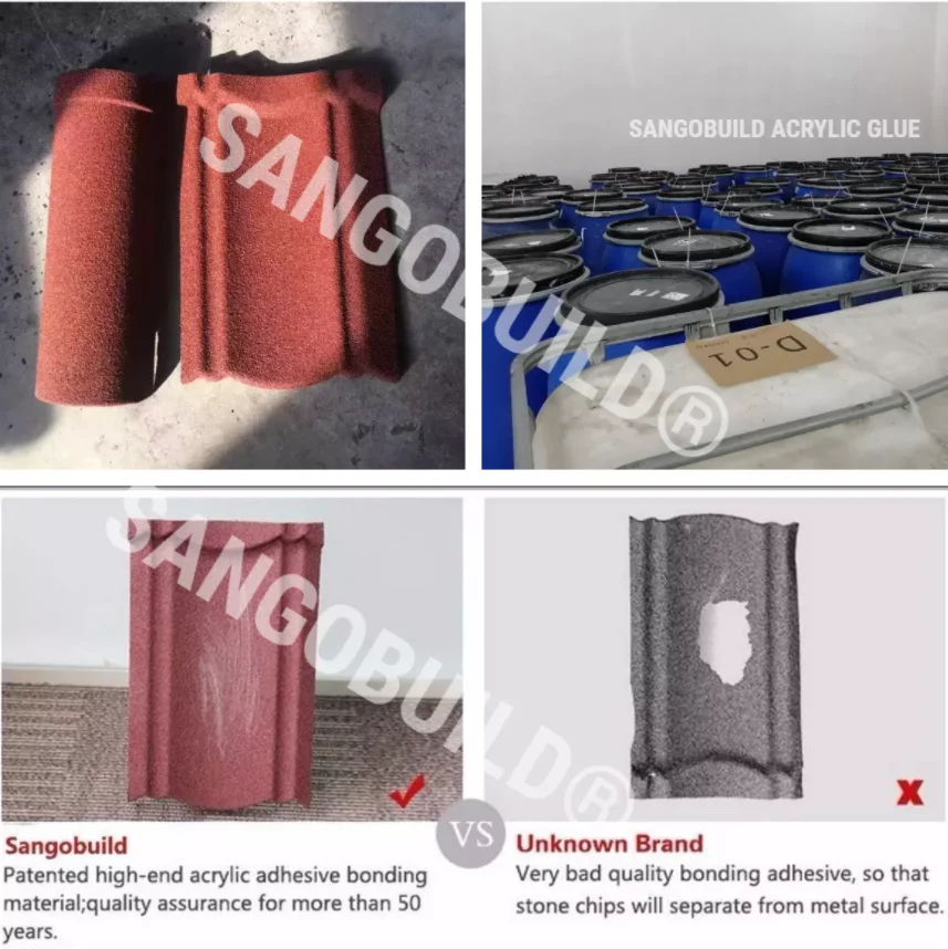 Sangobuild New Roofing Sheet Materials Dachziegel Long Size Tejas Tuile ...