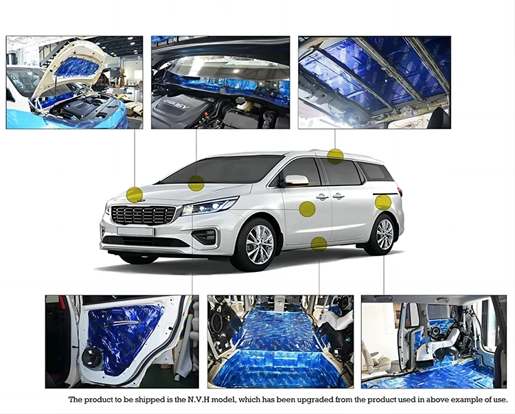 Golden 80mil Waterproof Butyl Rubber Car Sound Deadening Mat Logo