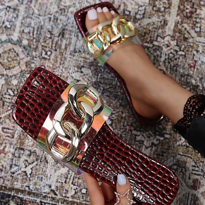 open toe jelly sandals
