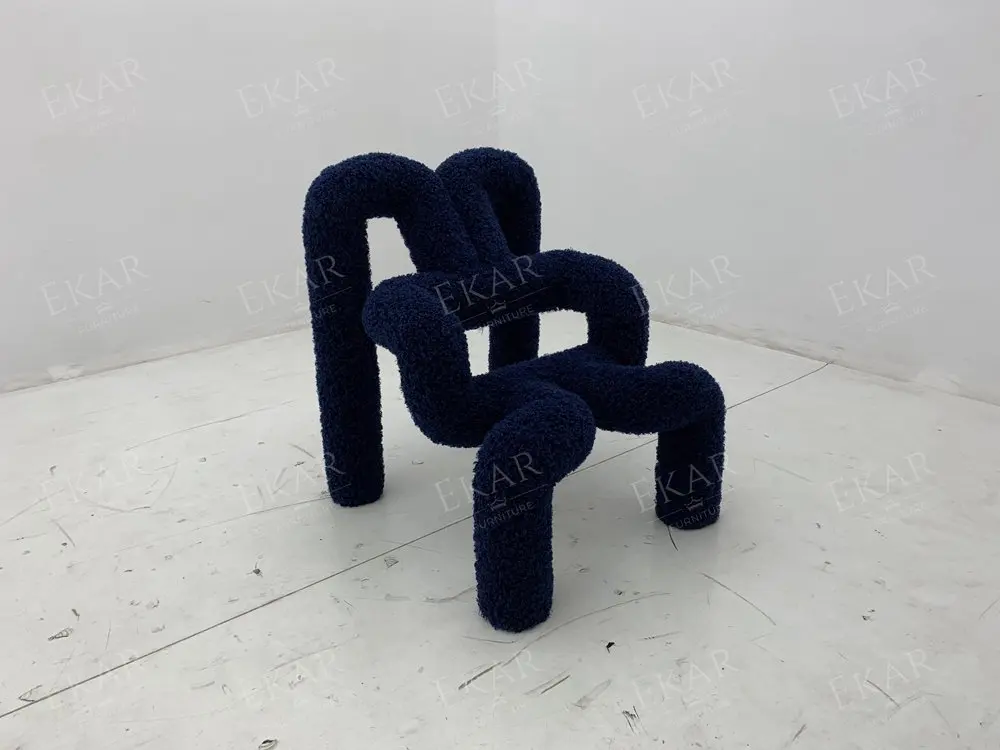 Modern Metal Frame Spider-Shaped Lounge Chair with High-Density Foam factory