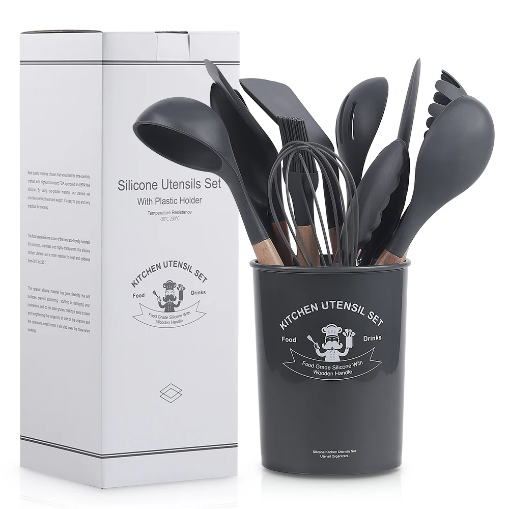 silicone kitchenware cooking utensils set