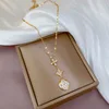 Colgante de cobre con cadena de acero titanio F114