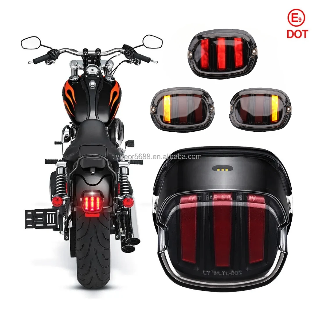 product tiypeor drl motorcycle brake lamps led daytime running continentals custom tail light reflector taillights for harley 1200 883-2