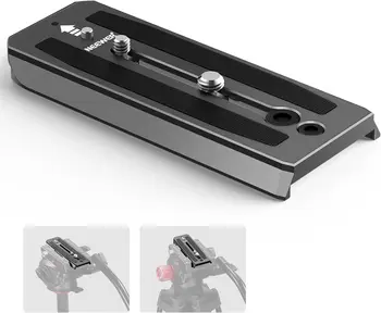 Neewer 2 Pack 501PL Tripod Fluid Head Quick Release Plate Compatible with Manfrotto